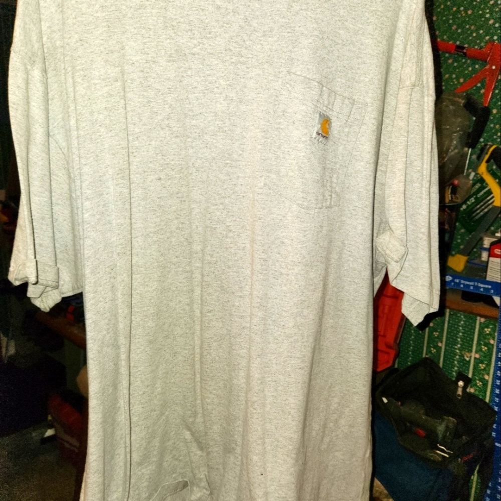 Mens 2xl Carhartt Heavyweight TShirts total of 7 shirts 6 with pocket on left